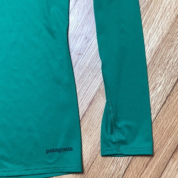 Patagonia Capilene 1 Silk Weight Women's Green Long Sleeve Shirt Size M - Picture 5 of 10